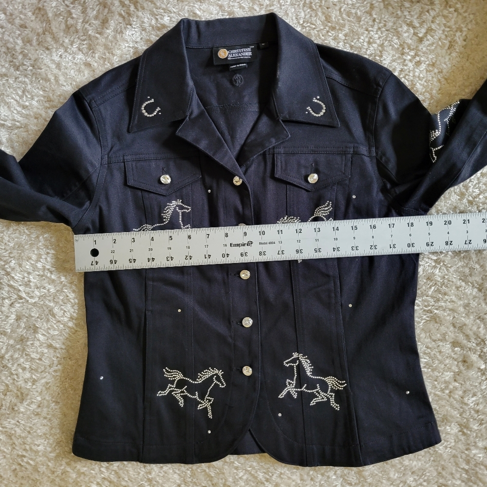 Christine Alexander black with rhinestone size medium - Picture 6 of 10